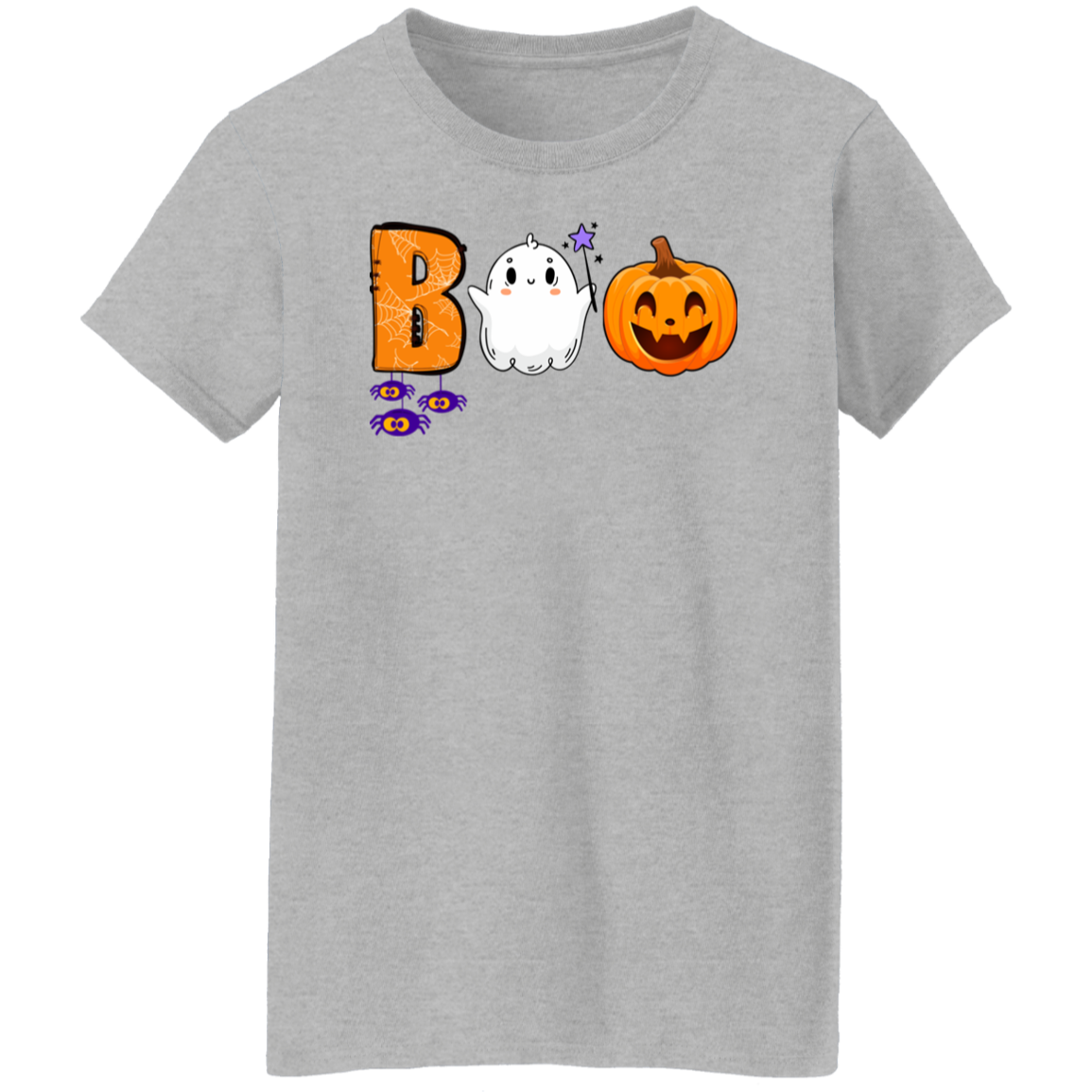 Ladies' 5.3 oz. T-Shirt | Holloween Shirt | Boo Shirt