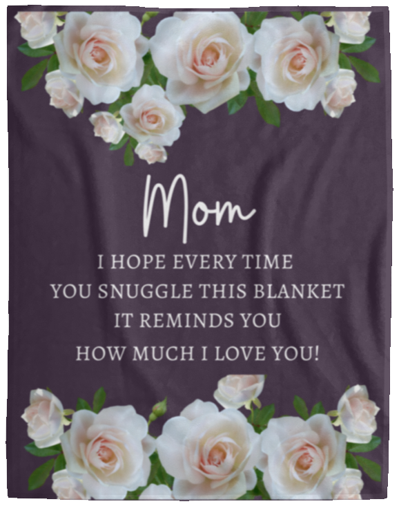 Rose Blanket for Mom I Gift for Mom