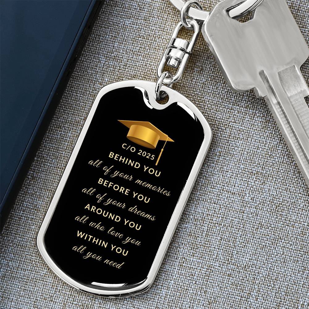 Class of 2025 Keychain | High Quality Surgical Steel | Graduation Gift