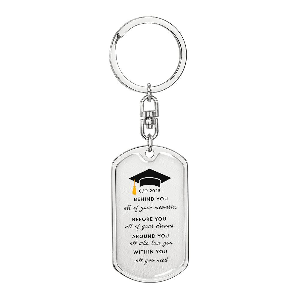 Class of 2025 Keychain | High Quality Surgical Steel | Graduation Gift
