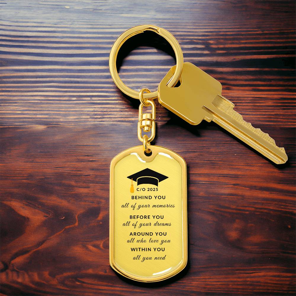 Class of 2025 Keychain | High Quality Surgical Steel | Graduation Gift