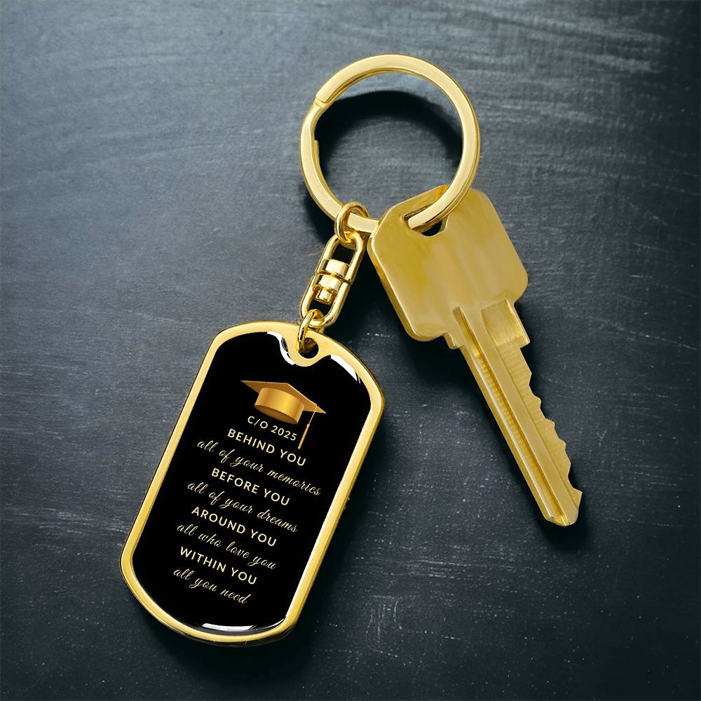 Class of 2025 Keychain | High Quality Surgical Steel | Graduation Gift