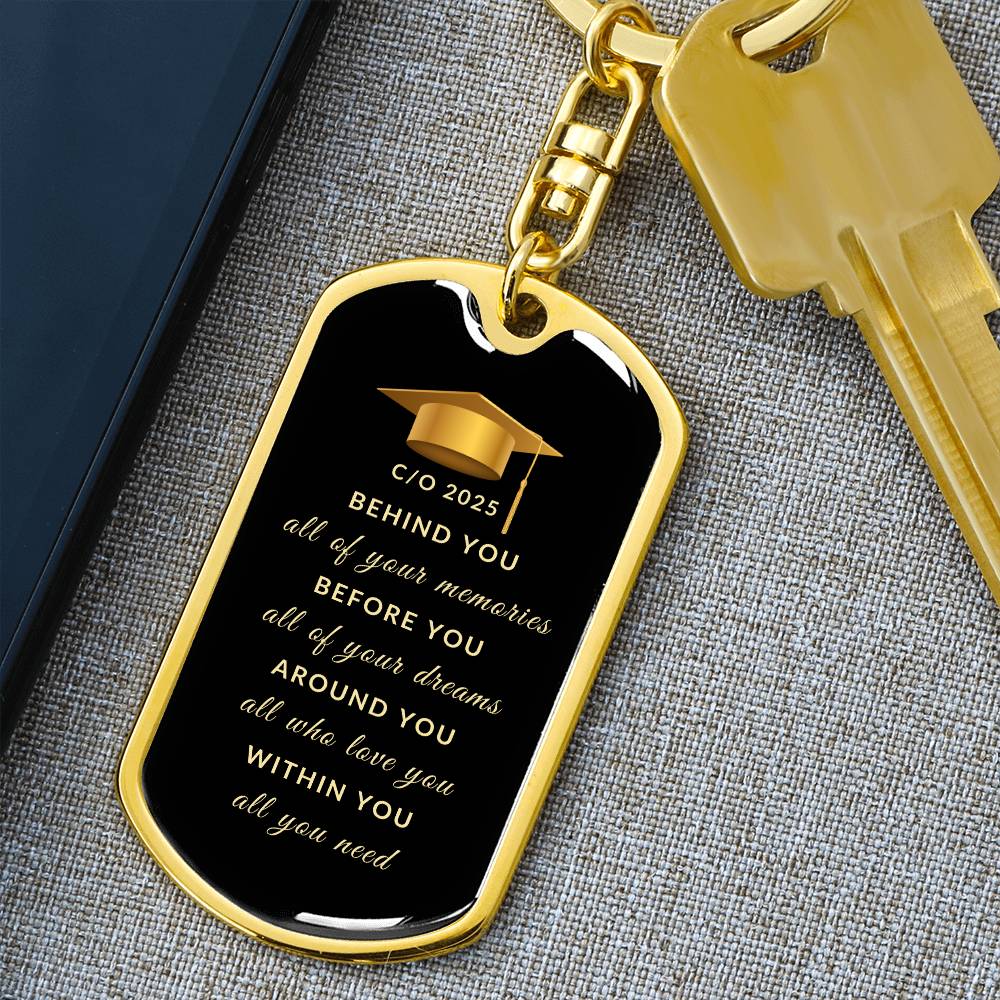 Class of 2025 Keychain | High Quality Surgical Steel | Graduation Gift