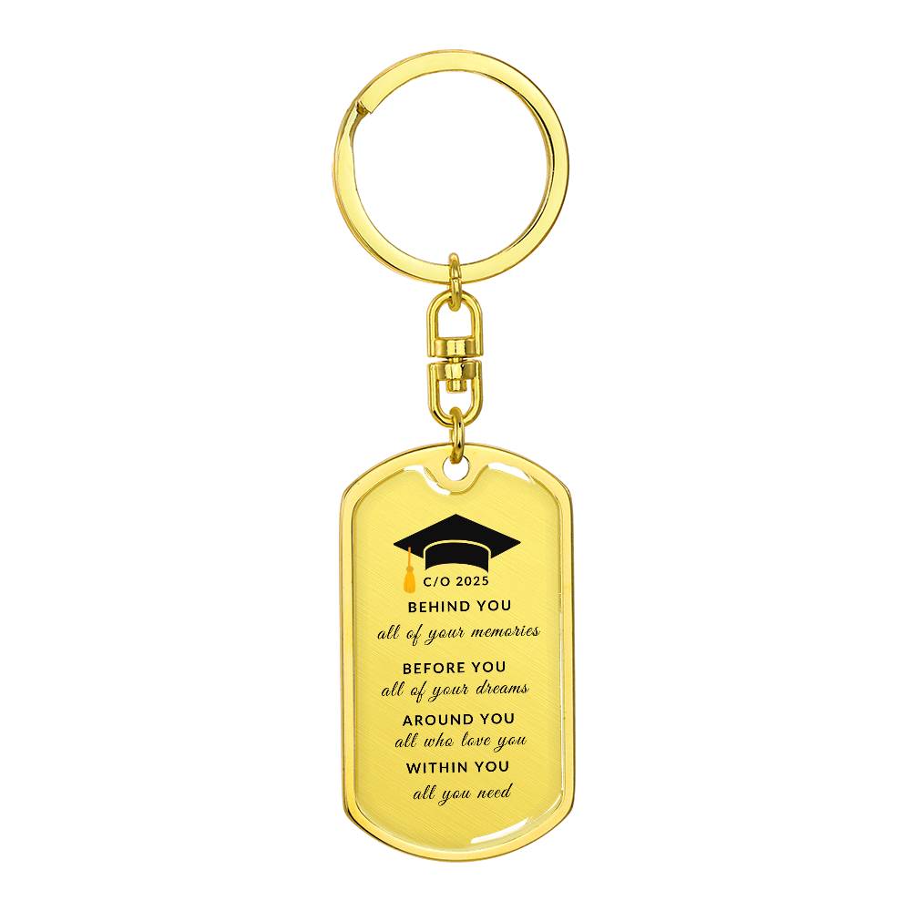 Class of 2025 Keychain | High Quality Surgical Steel | Graduation Gift