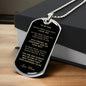 To Son From Mom | Keepsake Military Necklace | Custom Engrave on Back