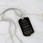 To Daughter From Mom | Keepsake Military Necklace | Custom Engrave on Back