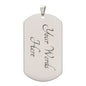 To Son From Mom | Keepsake Military Necklace | Custom Engrave on Back