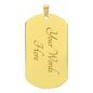 To Son From Dad | Keepsake Military Necklace | Custom Engrave on Back