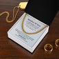 Unbreakable Bond Mother & Son |Cuban Link Chain | Gift to Son from Mom