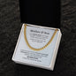 Unbreakable Bond Mother & Son |Cuban Link Chain | Gift to Son from Mom
