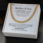 Unbreakable Bond Mother & Son |Cuban Link Chain | Gift to Son from Mom