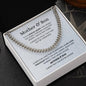 Unbreakable Bond Mother & Son |Cuban Link Chain | Gift to Son from Mom