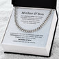 Unbreakable Bond Mother & Son |Cuban Link Chain | Gift to Son from Mom
