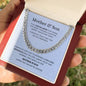Unbreakable Bond Mother & Son |Cuban Link Chain | Gift to Son from Mom