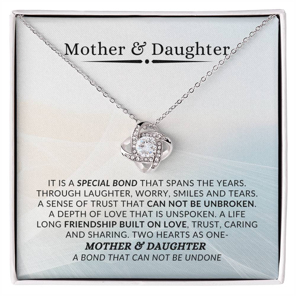 Mother and Daughter Bond | Love Knot Necklace | Gift to Daughter from Mom