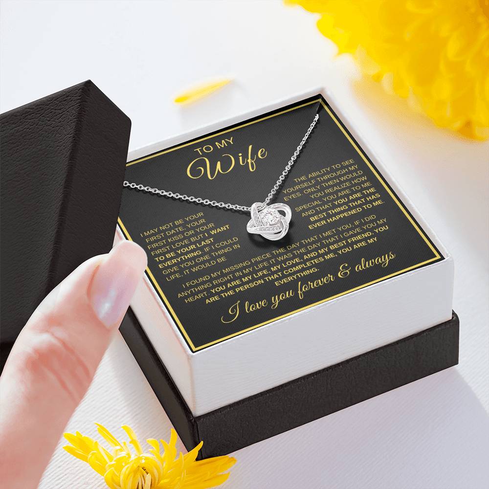 Your Last Everything | Wife | Love Knot Necklace