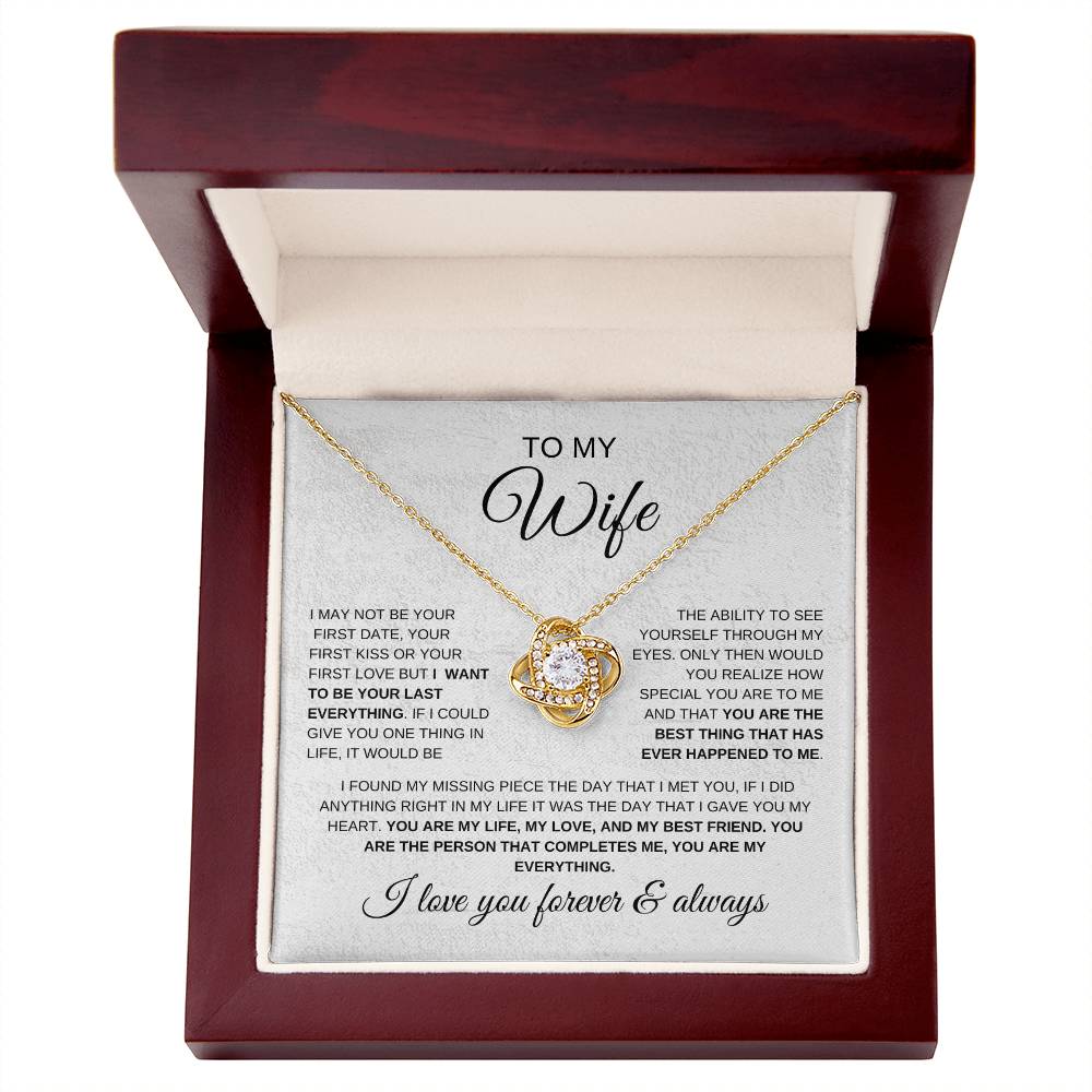 Your Last Everything | Wife | Love Knot Necklace