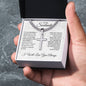 If I Had One Wish | To My Soulmate | Cuban Chain with Artisan Cross Necklace