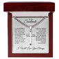 If I Had One Wish | To My Soulmate | Cuban Chain with Artisan Cross Necklace