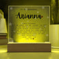 To My Beautiful Daughter/Granddaughter | LED Night Light | Inspiration