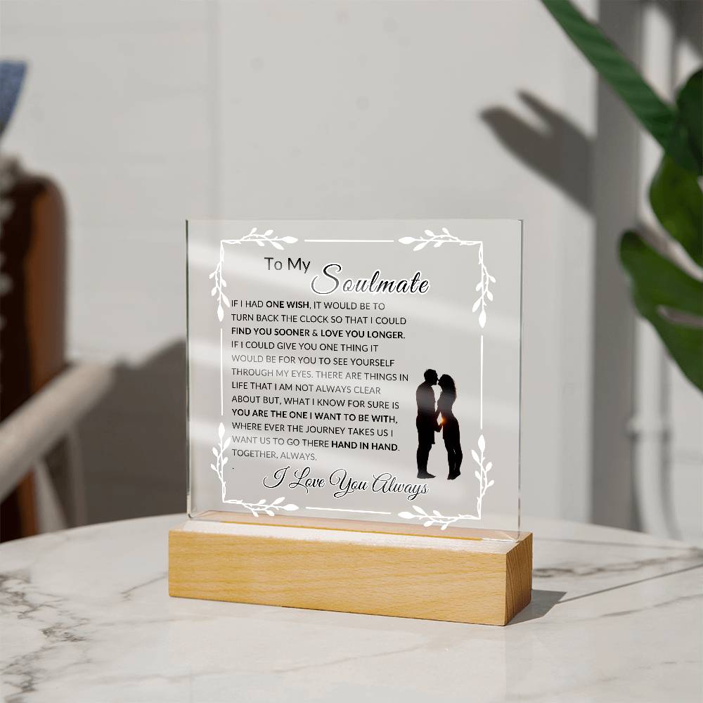 One Wish To My Soulmate | LED Acrylic Lamp