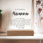 To My Beautiful Daughter/Granddaughter | LED Night Light | Inspiration