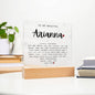 To My Beautiful Daughter/Granddaughter | LED Night Light | Inspiration