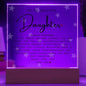 To My Beautiful Daughter | LED Nightlight | Affirmations