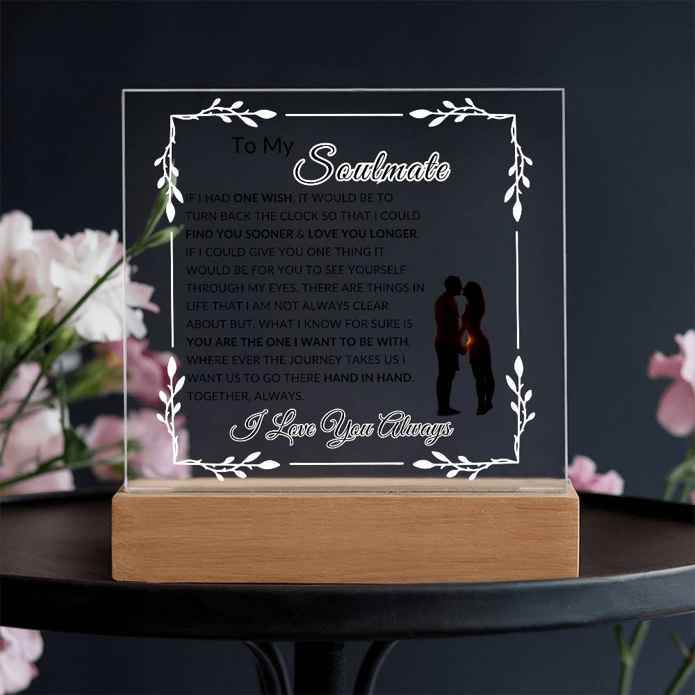 One Wish To My Soulmate | LED Acrylic Lamp