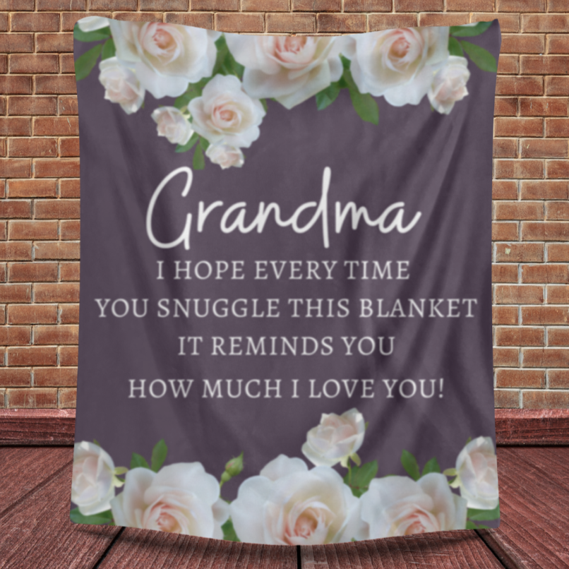Grandma Rose Blanket | I Love You