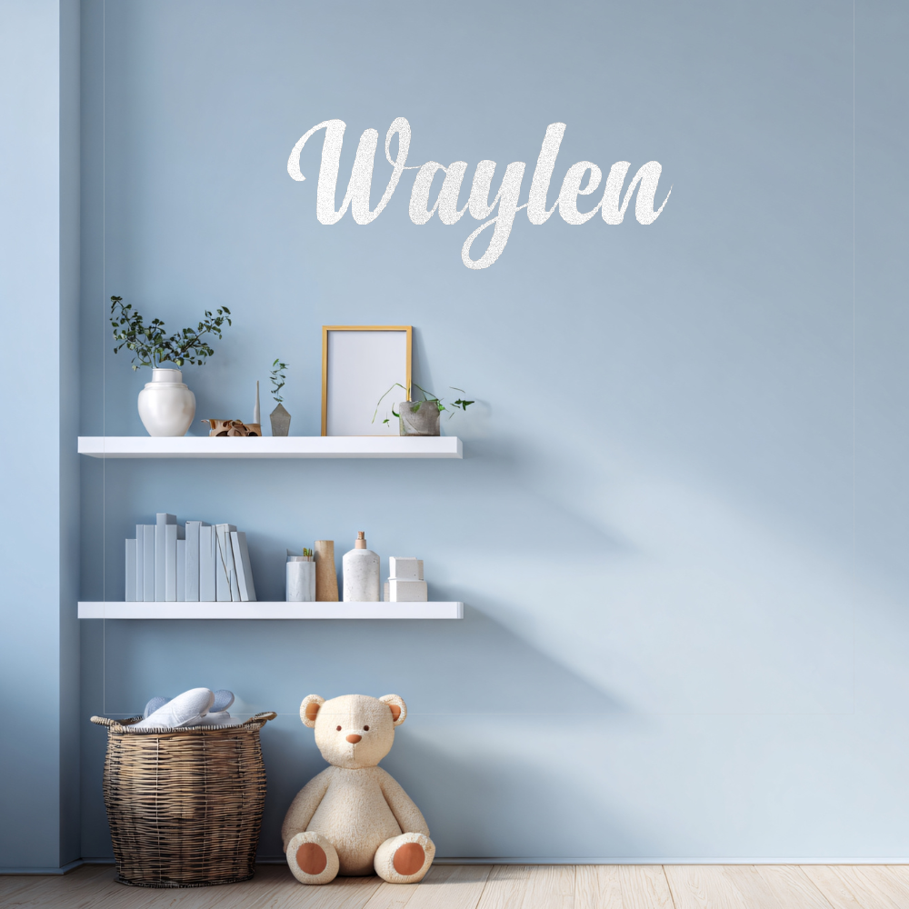 Custom Child’s Name  Steal Sign White
