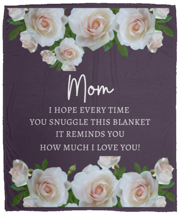 Rose Blanket for Mom I Gift for Mom