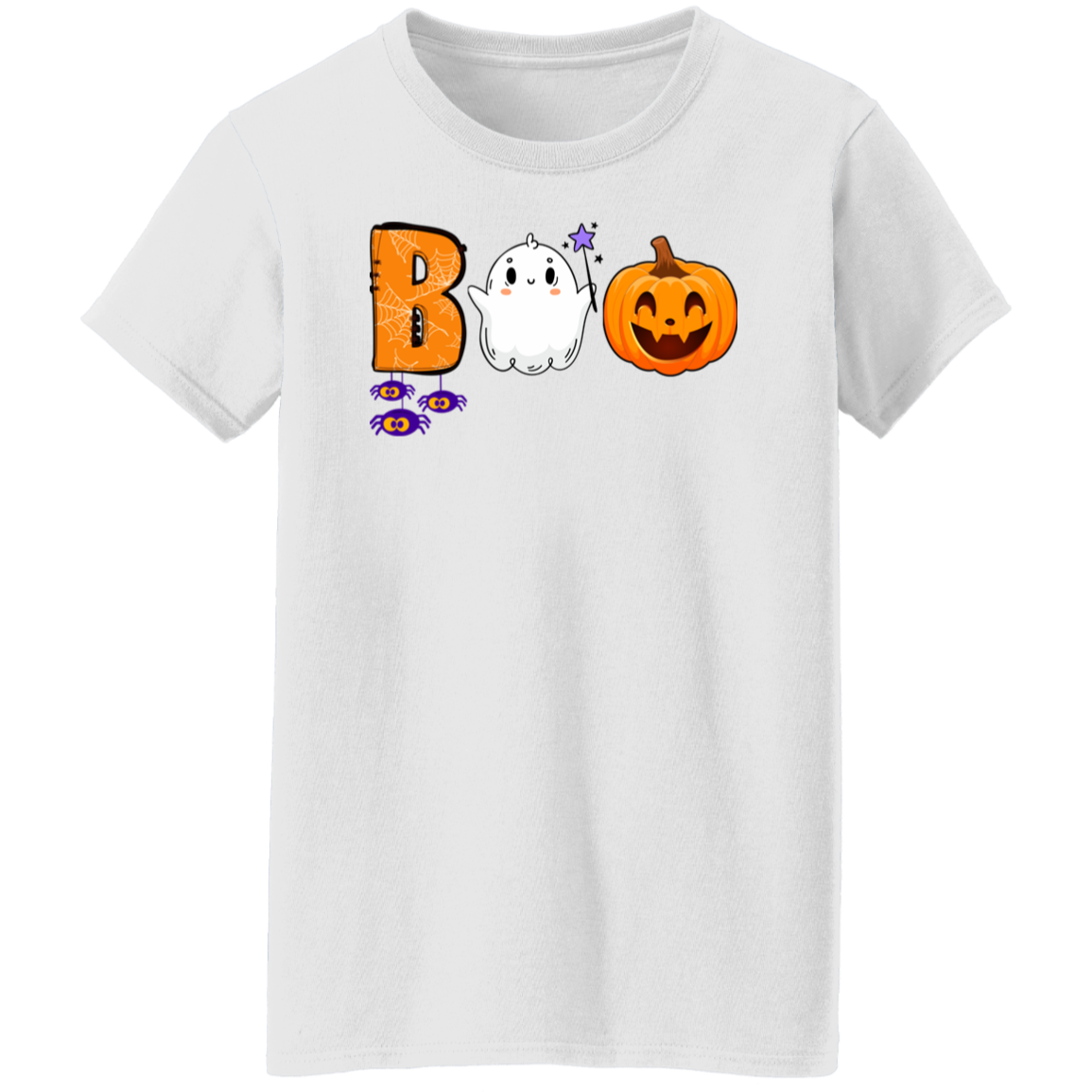 Ladies' 5.3 oz. T-Shirt | Holloween Shirt | Boo Shirt