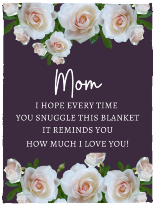 Rose Blanket for Mom I Gift for Mom