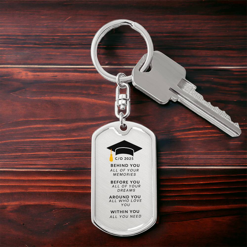 Class of 2025 Keychain |  High Quality Surgical Steel | Graduation Gift