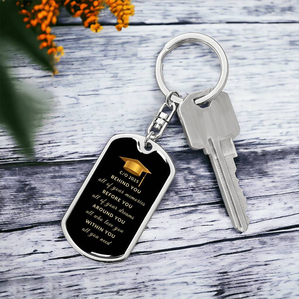 Class of 2025 Keychain | High Quality Surgical Steel | Graduation Gift