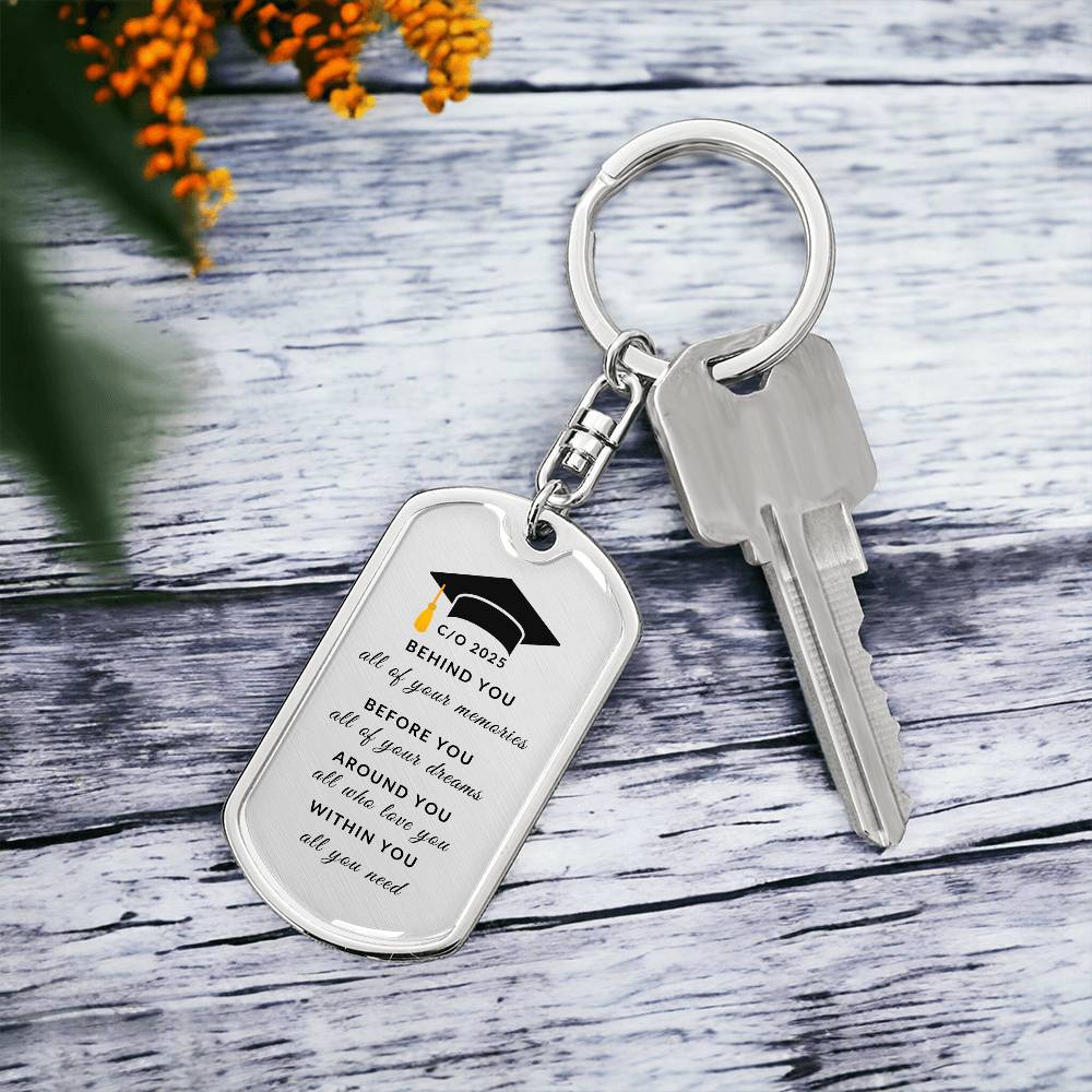Class of 2025 Keychain | High Quality Surgical Steel | Graduation Gift