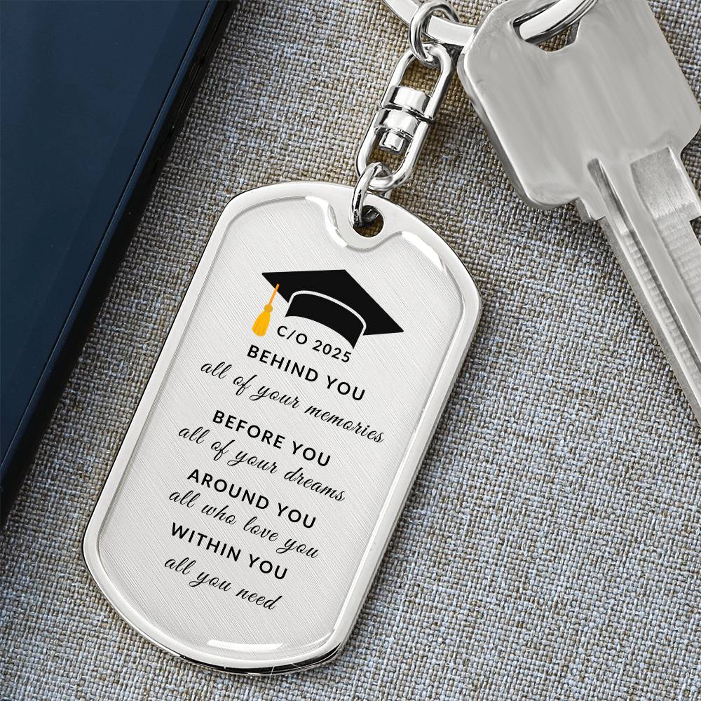 Class of 2025 Keychain | High Quality Surgical Steel | Graduation Gift