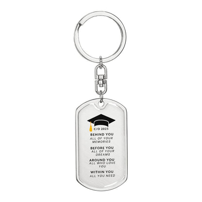 Class of 2025 Keychain |  High Quality Surgical Steel | Graduation Gift