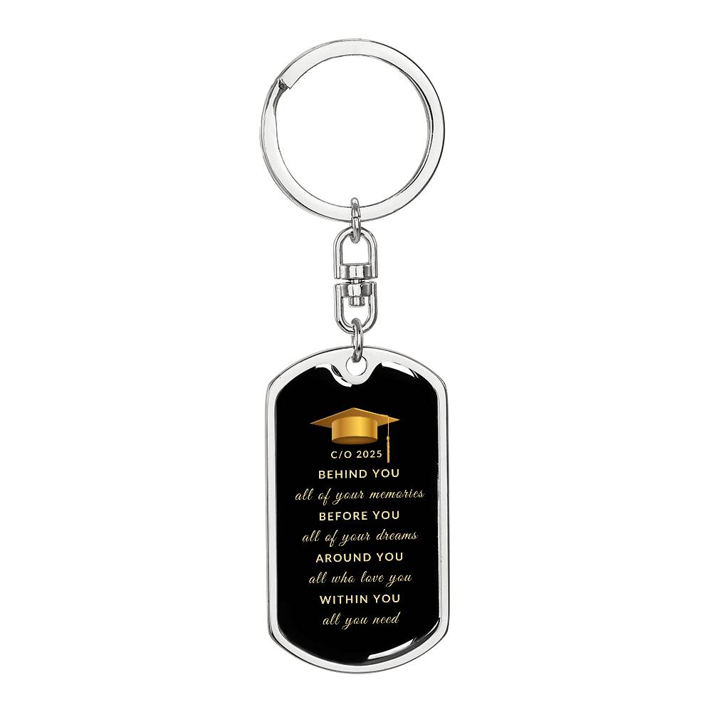 Class of 2025 Keychain | High Quality Surgical Steel | Graduation Gift