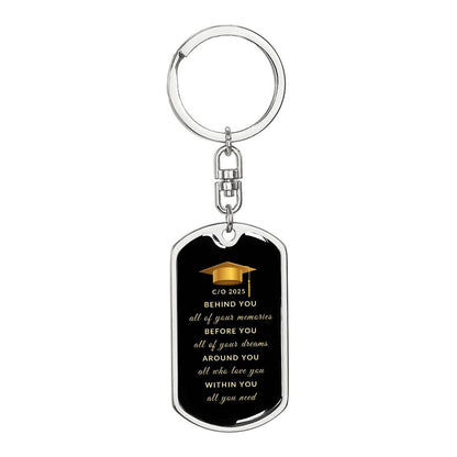 Class of 2025 Keychain | High Quality Surgical Steel | Graduation Gift