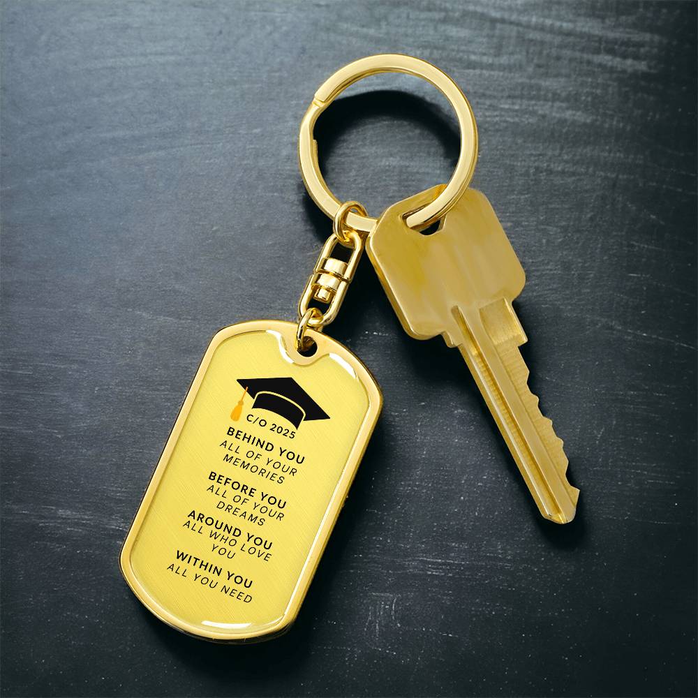 Class of 2025 Keychain |  High Quality Surgical Steel | Graduation Gift