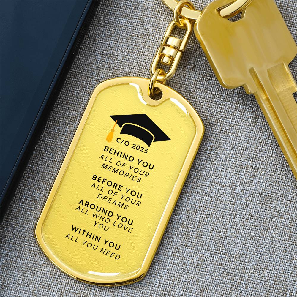 Class of 2025 Keychain |  High Quality Surgical Steel | Graduation Gift