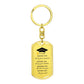 Class of 2025 Keychain | High Quality Surgical Steel | Graduation Gift