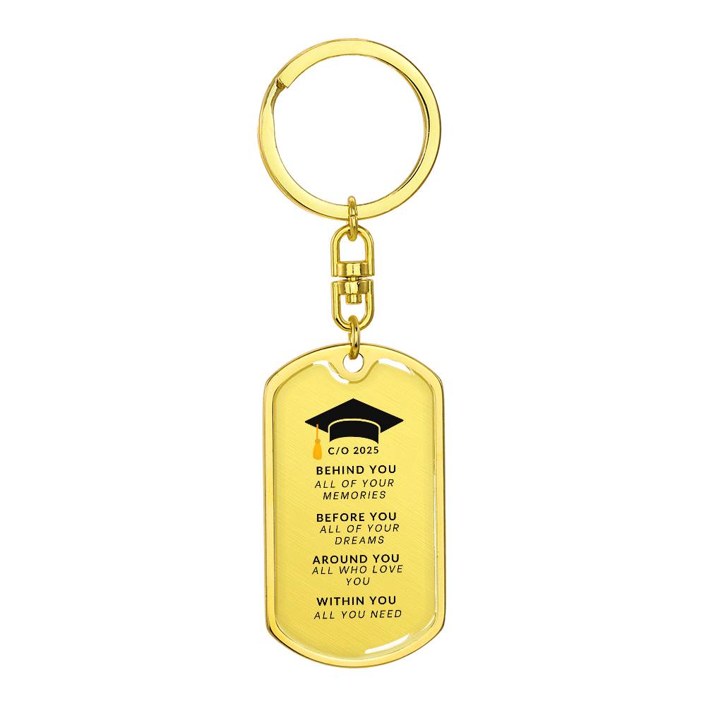 Class of 2025 Keychain |  High Quality Surgical Steel | Graduation Gift