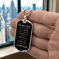 Gift for Son from Dad | Luxury Military Necklace and Dog Tag