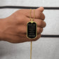 Gift for Son from Dad | Luxury Military Necklace and Dog Tag