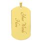To My Daughter Love Mom | Luxury Military Necklace With Dog Tag | Gift For Daughter