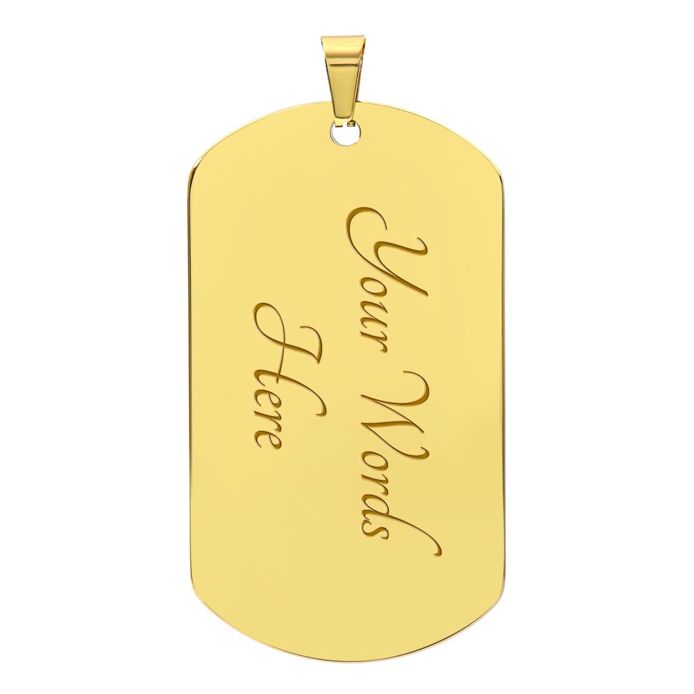 To My Daughter Love Mom | Luxury Military Necklace With Dog Tag | Gift For Daughter