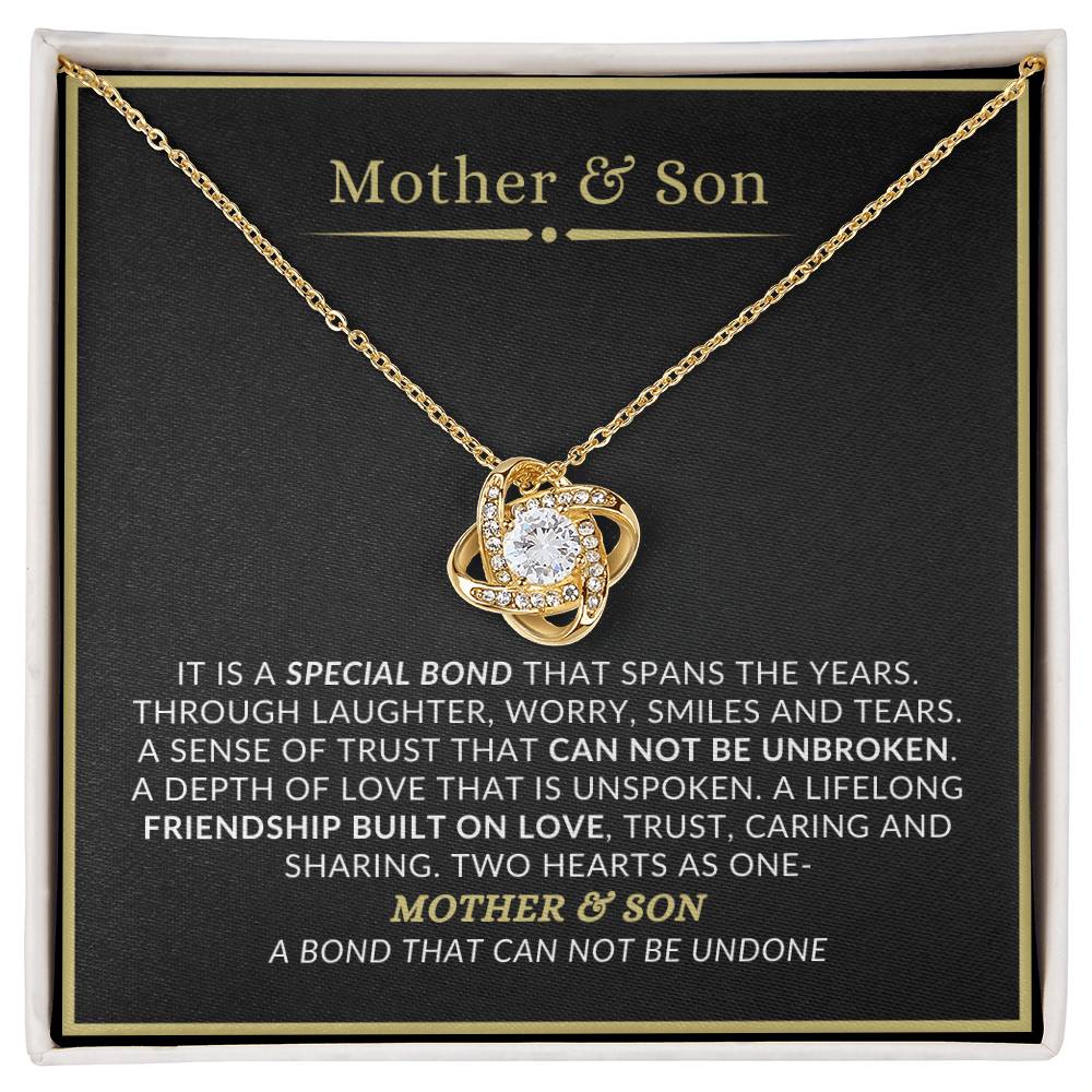 Mother & Son Bond | Love Knot Necklace | Special Gift for Mom